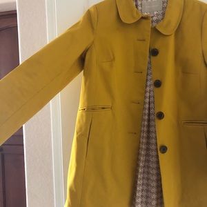Small Banana Republic Vintage Style Yellow Trench